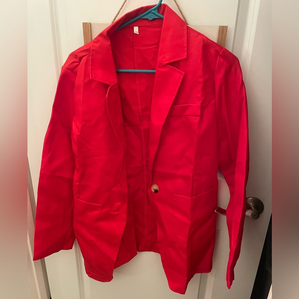 Red women’s Blazer Size L